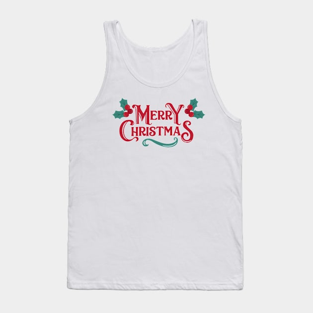 Merry christmas Tank Top by lounesartdessin